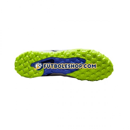 Botas de Fútbol Nike React Phantom GT2 Recharge Pro TF Gris Azul Amarillo