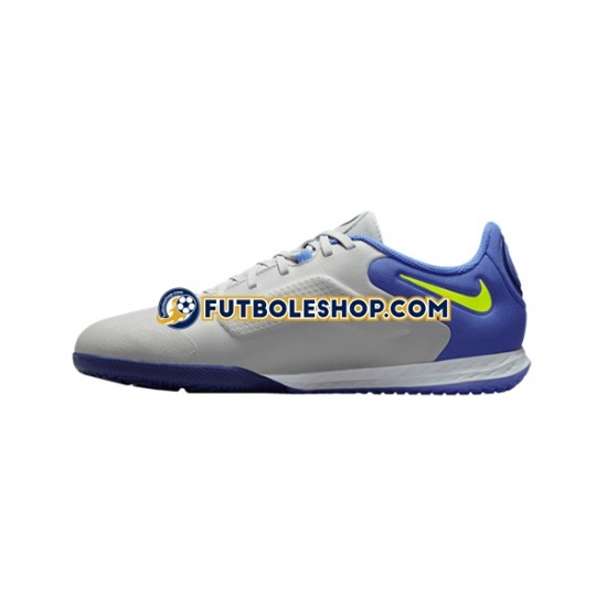 Botas de Fútbol Nike React Tiempo Legend IX Recharge Pro IC Halle Gris Azul Amarillo