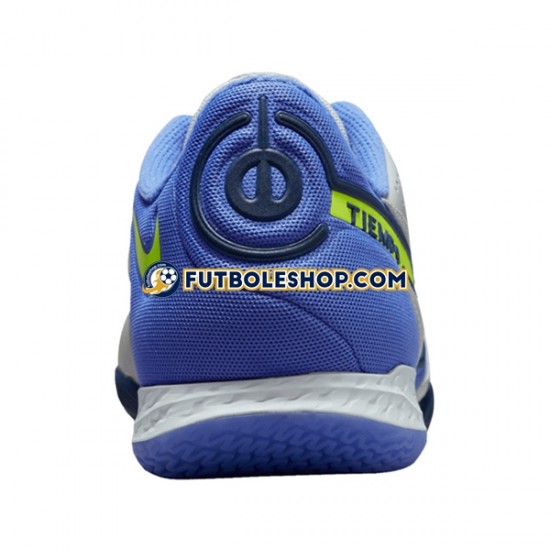 Botas de Fútbol Nike React Tiempo Legend IX Recharge Pro IC Halle Gris Azul Amarillo