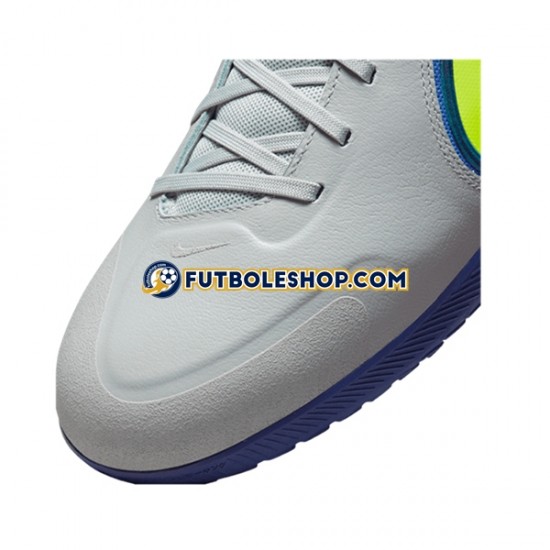 Botas de Fútbol Nike React Tiempo Legend IX Recharge Pro IC Halle Gris Azul Amarillo