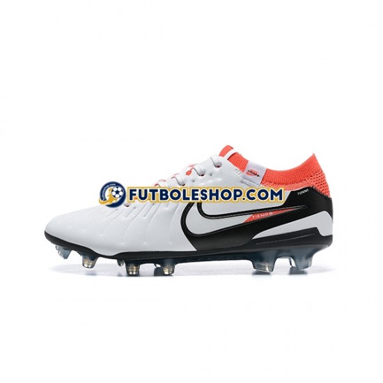 Botas de Fútbol Nike Tiempo Legend 10 Elite FG Naranja Blanco Negro