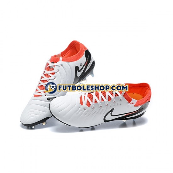 Botas de Fútbol Nike Tiempo Legend 10 Elite FG Naranja Blanco Negro