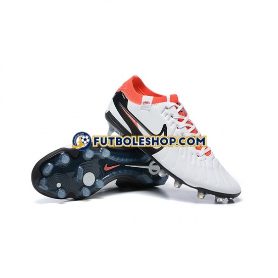 Botas de Fútbol Nike Tiempo Legend 10 Elite FG Naranja Blanco Negro
