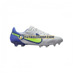 Botas de Fútbol Nike Tiempo Legend IX Recharge Elite FG Gris Azul Amarillo Blanco