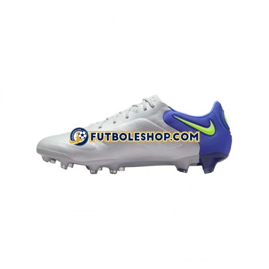Botas de Fútbol Nike Tiempo Legend IX Recharge Elite FG Gris Azul Amarillo Blanco