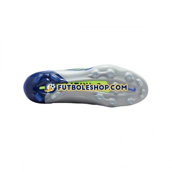 Botas de Fútbol Nike Tiempo Legend IX Recharge Elite FG Gris Azul Amarillo Blanco