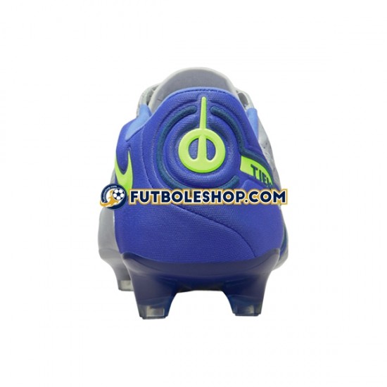 Botas de Fútbol Nike Tiempo Legend IX Recharge Elite FG Gris Azul Amarillo Blanco