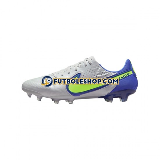 Botas de Fútbol Nike Tiempo Legend IX Recharge Elite FG Gris Azul Amarillo Blanco
