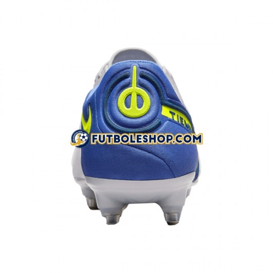 Botas de Fútbol Nike Tiempo Legend IX Recharge Elite SG Pro AC Gris Azul Amarillo