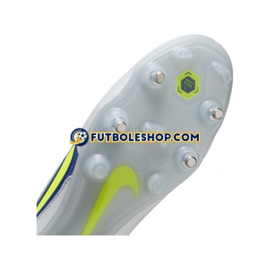 Botas de Fútbol Nike Tiempo Legend IX Recharge Elite SG Pro AC Gris Azul Amarillo