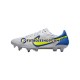 Botas de Fútbol Nike Tiempo Legend IX Recharge Elite SG Pro AC Gris Azul Amarillo