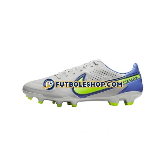 Botas de Fútbol Nike Tiempo Legend IX Recharge Pro FG Gris Azul Amarillo