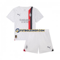 Segunda Equipación del AC Milan 2023-2024 Manga Corta para Niño (Camiseta y pantalón)