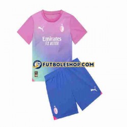 Tercera Equipación del AC Milan 2023-2024 Manga Corta para Niño (Camiseta y pantalón)