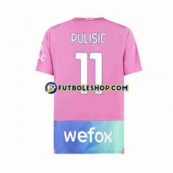 Tercera Equipación del AC Milan Christian Pulisic 11 2023-2024 Manga Corta para Hombre