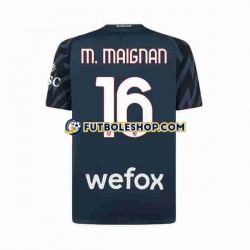 Tercera Equipación del AC Milan Portero Mike Maignan 16 2023-2024 Manga Corta para Hombre