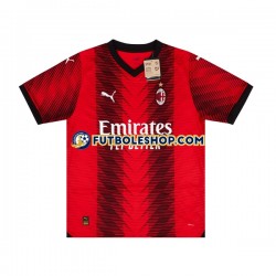 Primera Equipación del AC Milan 2023-2024 Manga Corta para Hombre