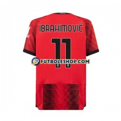 Primera Equipación del AC Milan Ibrahimovic 11 2023-2024 Manga Corta para Hombre