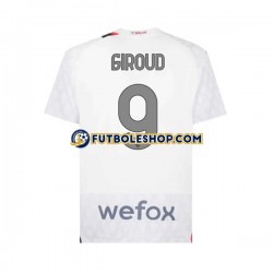 Segunda Equipación del AC Milan Olivier Giroud 9 2023-2024 Manga Corta para Hombre