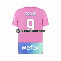 Tercera Equipación del AC Milan Olivier Giroud 9 2023-2024 Manga Corta para Hombre