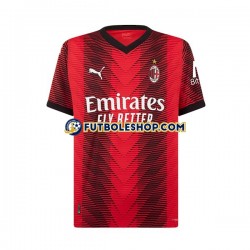 Primera Equipación del AC Milan Rafael Leao 10 2023-2024 Manga Corta para Hombre