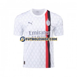 Segunda Equipación del AC Milan Theo 19 2023-2024 Manga Corta para Hombre