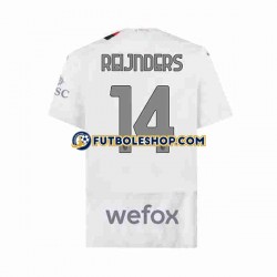 Segunda Equipación del AC Milan Tijjani Reijnders 14 2023-2024 Manga Corta para Hombre