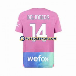 Tercera Equipación del AC Milan Tijjani Reijnders 14 2023-2024 Manga Corta para Hombre