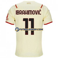 Segunda Equipación del AC Milan Zlatan Ibrahimovic 11 2021-2022 Manga Corta para Hombre
