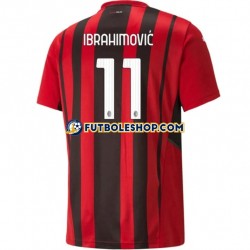 Primera Equipación del AC Milan Zlatan Ibrahimovic 11 2021-2022 Manga Corta para Hombre