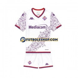 Segunda Equipación del ACF Fiorentina 2023-2024 Manga Corta para Niño (Camiseta y pantalón)
