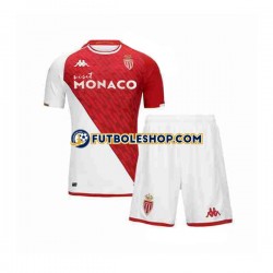 Primera Equipación del AS Monaco 2023-2024 Manga Corta para Niño (Camiseta y pantalón)