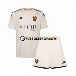 Segunda Equipación del AS Roma 2023-2024 Manga Corta para Niño (Camiseta y pantalón)