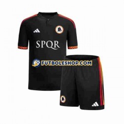 Tercera Equipación del AS Roma 2023-2024 Manga Corta para Niño (Camiseta y pantalón)