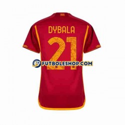 Primera Equipación del AS Roma Paulo Dybala 21 2023-2024 Manga Corta para Hombre