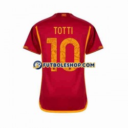 Primera Equipación del AS Roma Totti 10 2023-2024 Manga Corta para Hombre