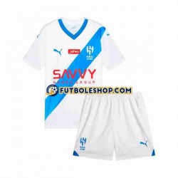 Segunda Equipación del Al Hilal 2023-2024 Manga Corta para Niño (Camiseta y pantalón)