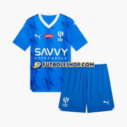 Primera Equipación del Al Hilal 2023-2024 Manga Corta para Niño (Camiseta y pantalón)