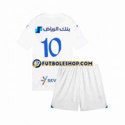 Segunda Equipación del Al Hilal Neymar JR 10 2023-2024 Manga Corta para Niño (Camiseta y pantalón)