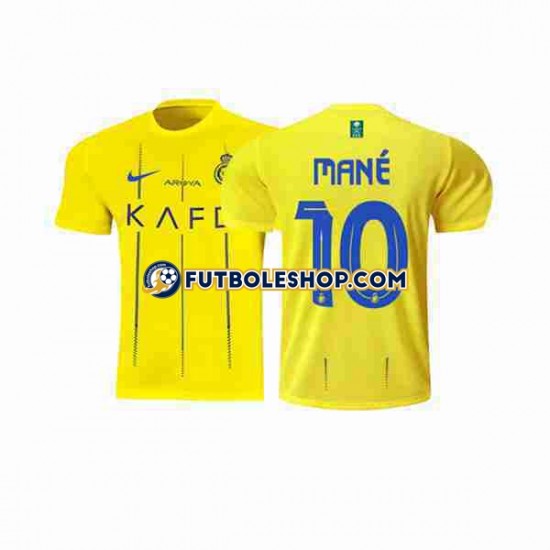 Primera Equipación del Al-Nassr Mane 10 2023-2024 Manga Corta para Hombre Primera Equipación del Al-Nassr Mane 10 2023-2024 Manga Corta para Hombre