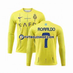 Primera Equipación del Al-Nassr Ronaldo 7 2023-2024 ML para Hombre