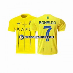 Primera Equipación del Al-Nassr Ronaldo 7 2023-2024 Manga Corta para Hombre