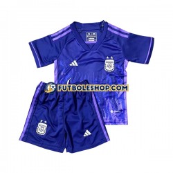 Segunda Equipación del Argentina World Cup 2022 Manga Corta para Niño (Camiseta y pantalón)