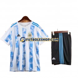 Primera Equipación del Argentina 2021 Manga Corta para Niño (Camiseta y pantalón)