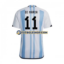 Primera Equipación del Argentina Di Maria 11 World Cup 2022 Manga Corta para Hombre