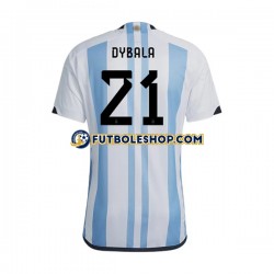 Primera Equipación del Argentina Dybala 21 World Cup 2022 Manga Corta para Hombre