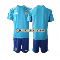 Tercera Equipación del Argentina Portero 2023-2024 Manga Corta para Niño (Camiseta y pantalón)