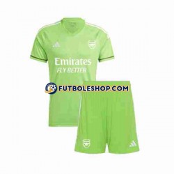 Tercera Equipación del Arsenal Portero 2023-2024 Manga Corta para Niño (Camiseta y pantalón)