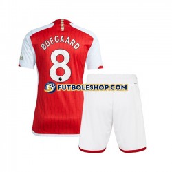 Primera Equipación del Arsenal Martin Odegaard 8 2023-2024 Manga Corta para Niño (Camiseta y pantalón)