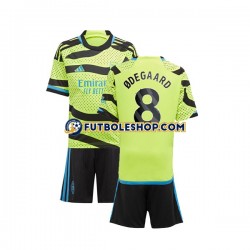 Segunda Equipación del Arsenal Odegaard 8 2023-2024 Manga Corta para Niño (Camiseta y pantalón)